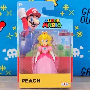 Jakks Pacific Super Mario Princess Peach 2.5" Nintendo Video Game Collectible